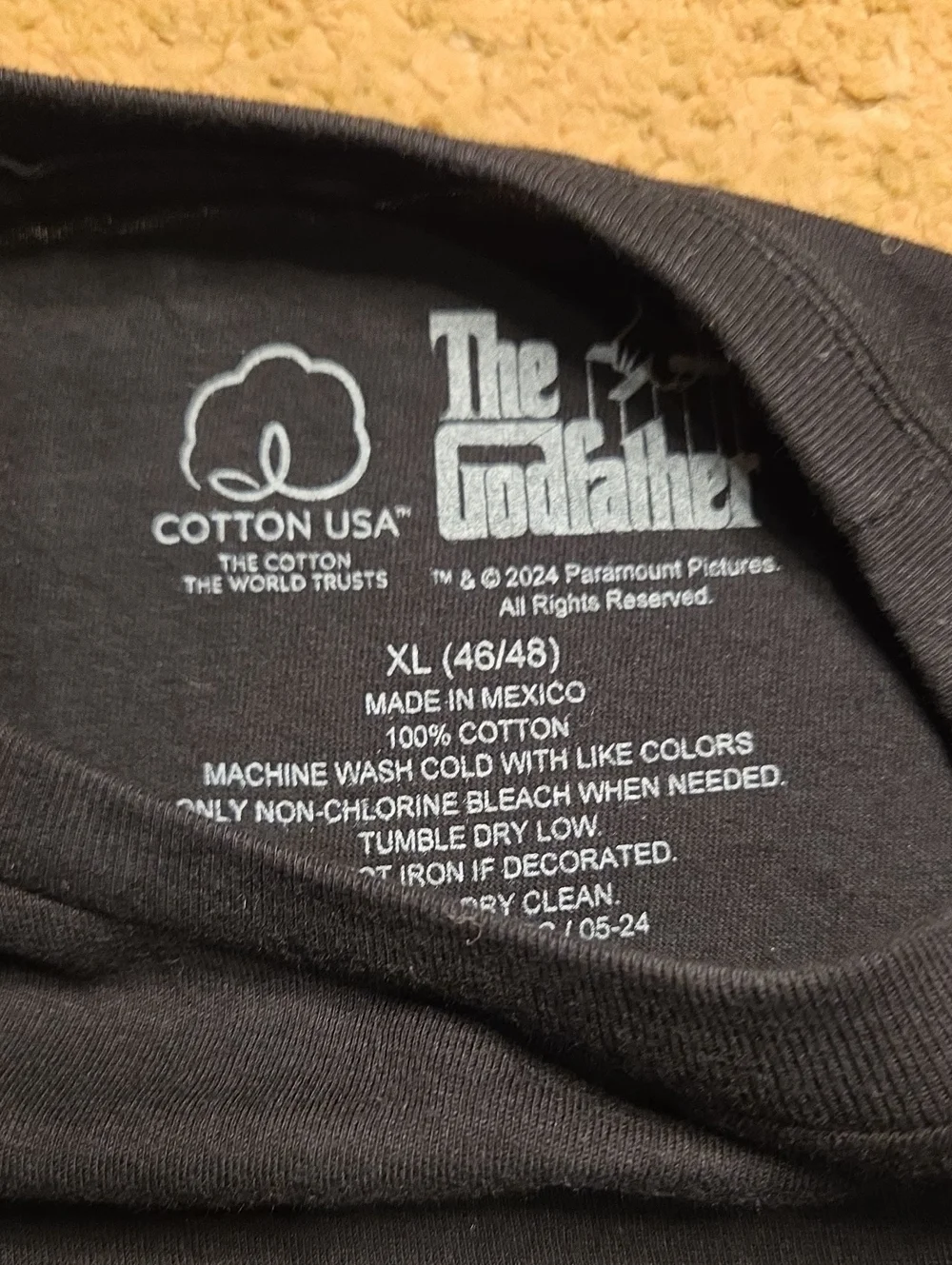 NWT The Godfather Grpahic Tshirt Extra Large Mens 100% Cotton